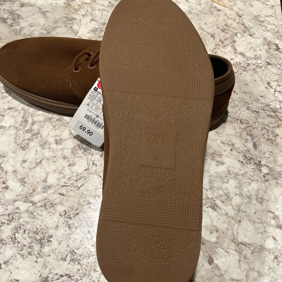 ZARA LEATHER CASUAL SHOE - SIZE 10. New without Box. - Picture 5 of 5
